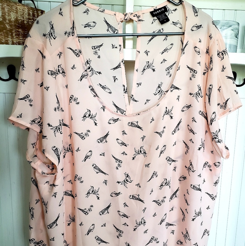 Torrid Georgette keyhole Blouse 3x